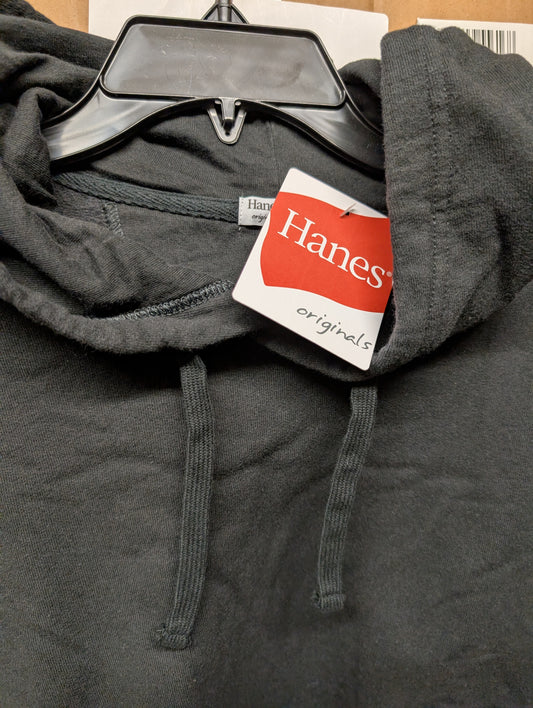 Hanes GDH430 Women's Originals Garment Dyed Hoodie Pullover Black (Pick Size)