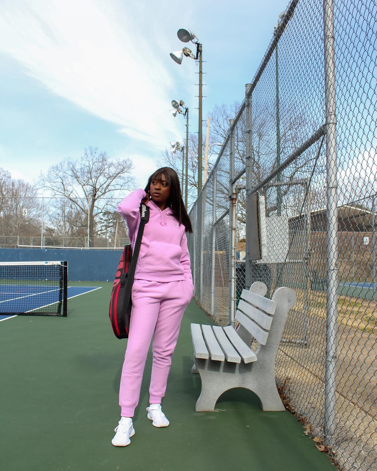 Champion ML777 Women's Life Reverse Weave Joggers Bold Lilac (Pick Size)