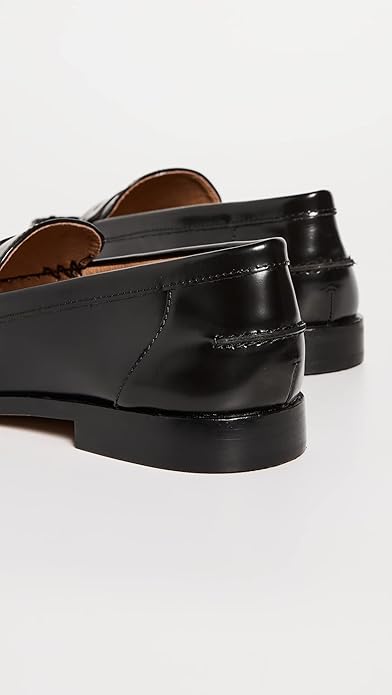 Madewell NJ255 Women's The Nye Penny Loafer In Leather True Black (Pick Size)