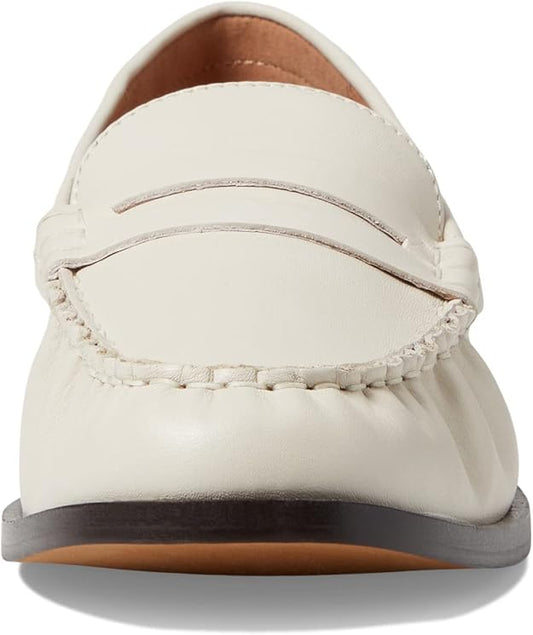 Madewell NJ256 Women's The Nye Penny Loafer In Leather Pale Oyster (Pick Size)