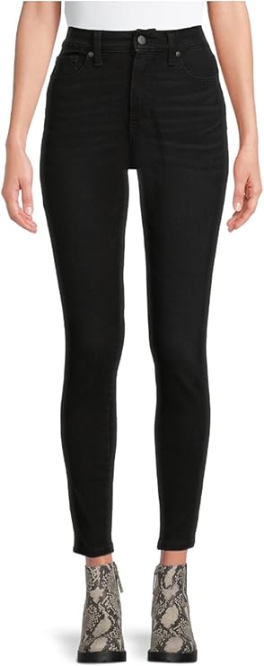 Time And Tru Women's High Rise Curvy Skinny Stretchy Jeans Black Wash (Pick Size 14 or 16)