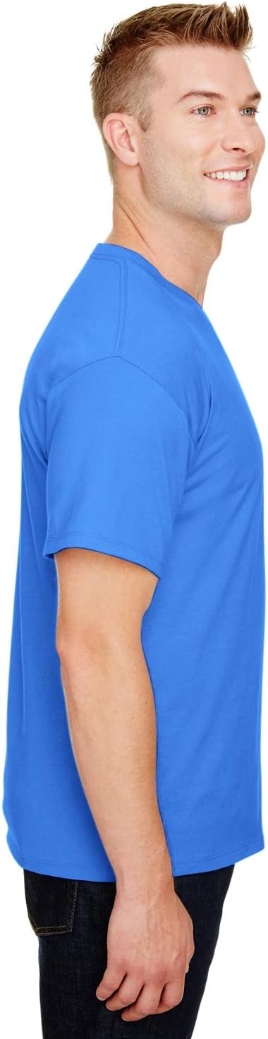 $5 Champion CP10 Men's Ringspun 100% Cotton T-Shirt Blue Bell Breeze SMALL ONLY