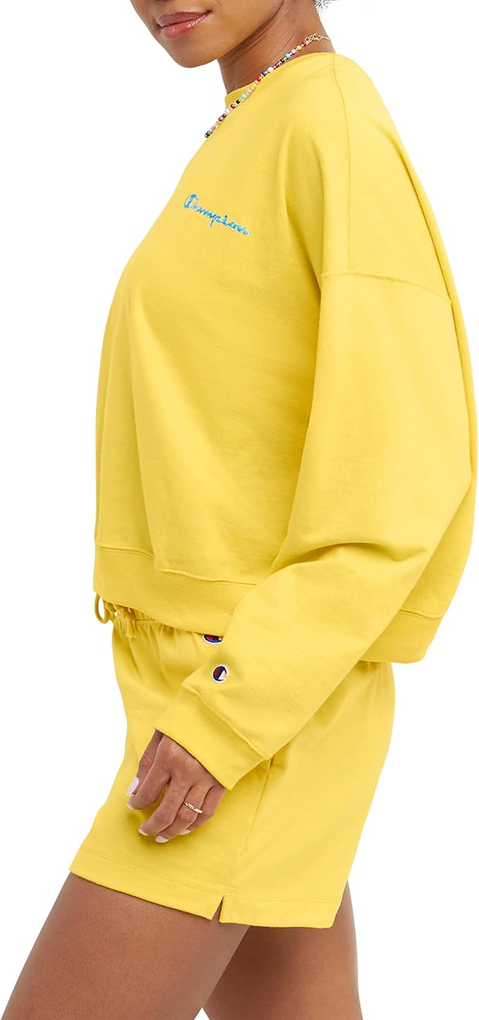 Champion W6189G Women's Midweight Long Sleeve Tee Shirt X-Large XL Yellow