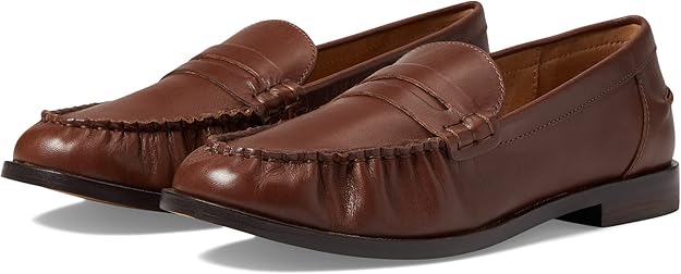 Madewell NJ256 Women's The Nye Penny Loafer In Leather Apple Butter (Pick Size)
