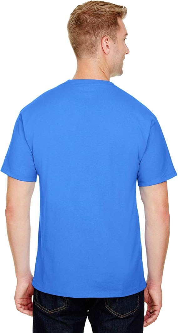 $5 Champion CP10 Men's Ringspun 100% Cotton T-Shirt Blue Bell Breeze SMALL ONLY