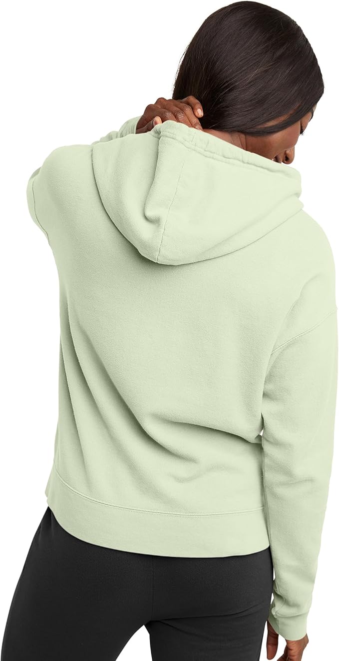 Hanes GDH430 Women's Originals Garment Dyed Hoodie Pullover Chic Lime (Pick Size)