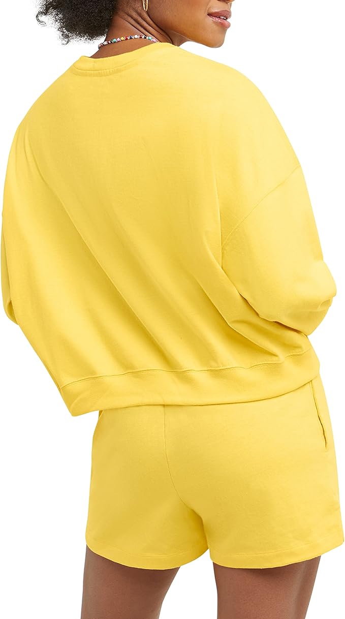 Champion W6189G Women's Midweight Long Sleeve Tee Shirt X-Large XL Yellow