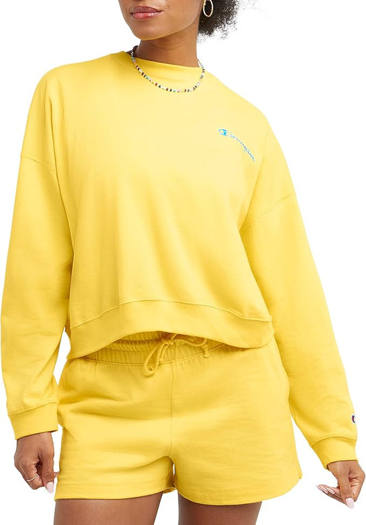 Champion W6189G Women's Midweight Long Sleeve Tee Shirt X-Large XL Yellow
