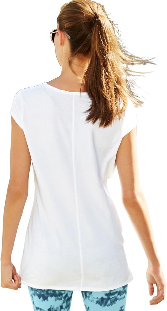 Champion W0588 Women's Cap Sleeve Tee Shirt White (Pick Size)