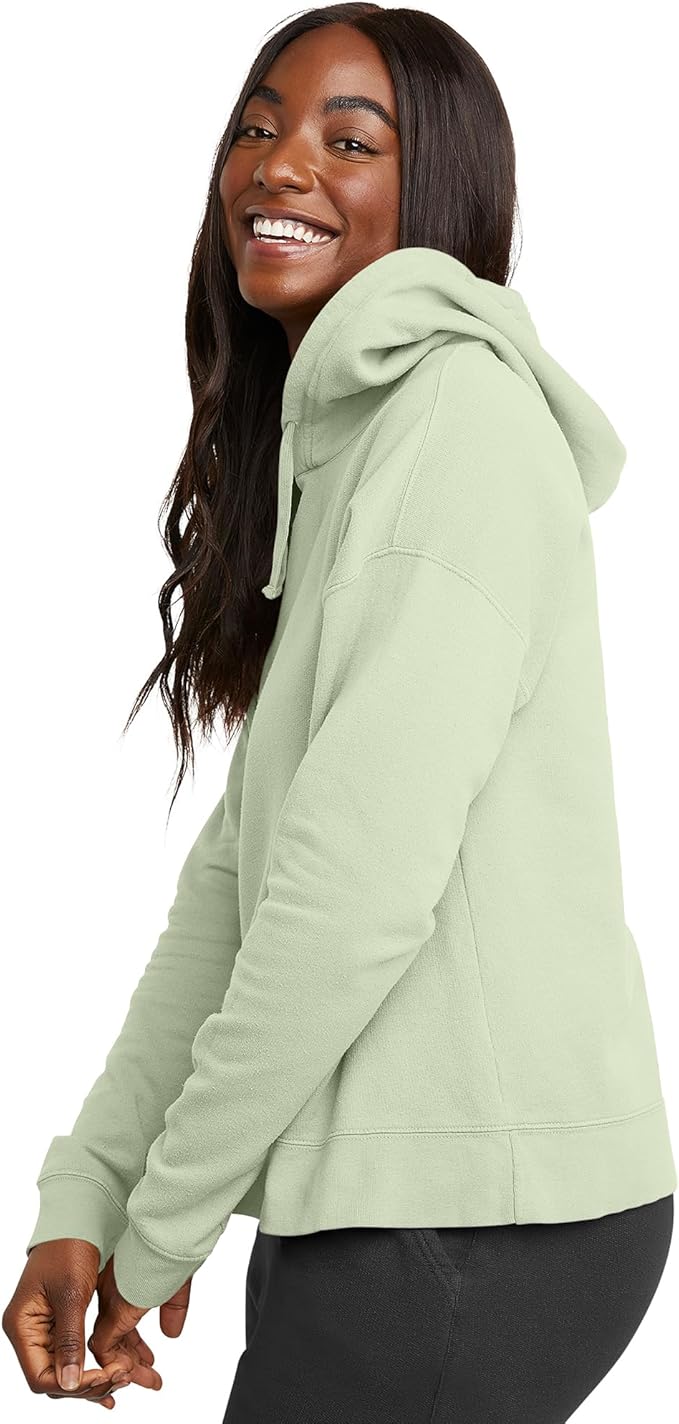 Hanes GDH430 Women's Originals Garment Dyed Hoodie Pullover Chic Lime (Pick Size)