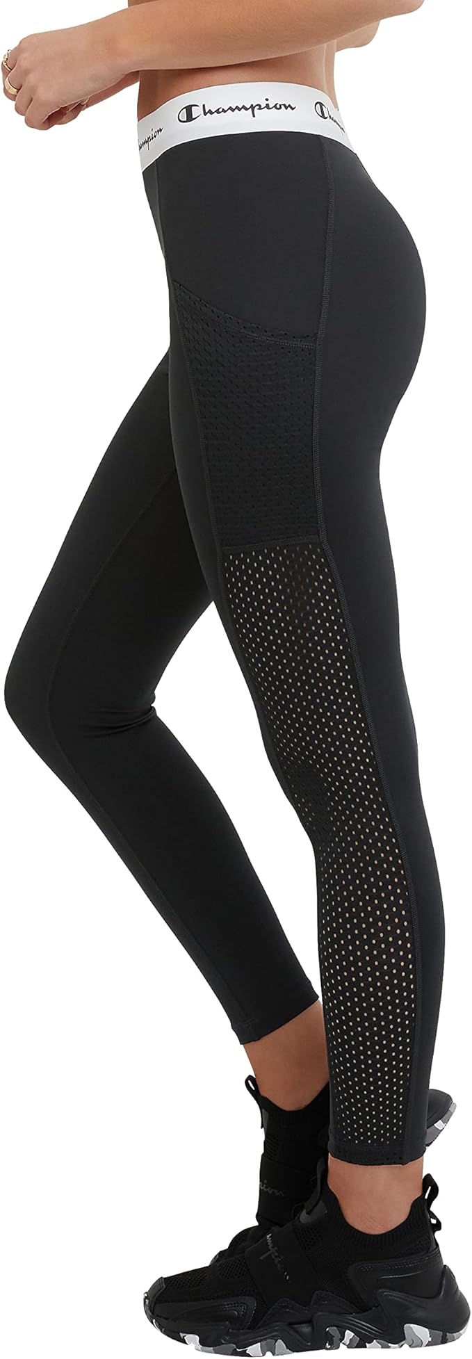 Champion M9212 Women's Absolute 7/8 Leggings, 25" Inseam Black (Pick Size)