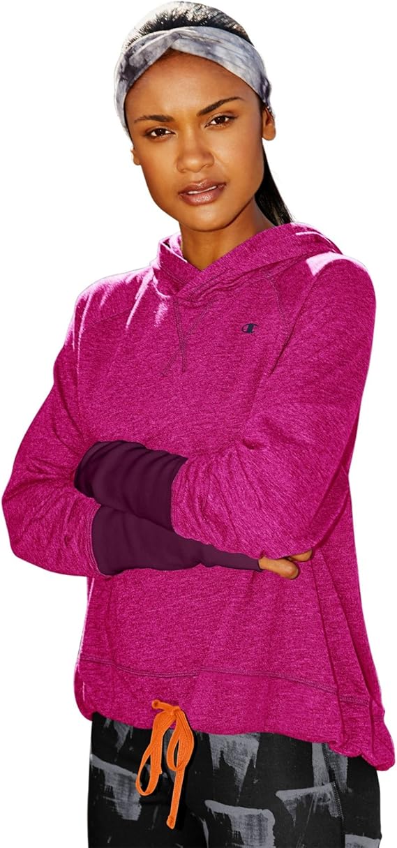 Champion W8875 Women's Authentic Lightweight Hoodie Fresh Berry (Small & Medium Left)