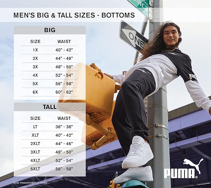 PUMA Men's Big & Tall Heritage Sleep & Lounge Pants Black (Pick Size)