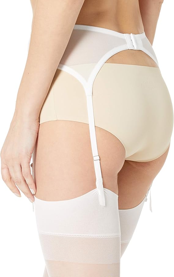 Maidenform DM1124 Women's Extra Sexy Lace Garter Belt White (Pick Size)
