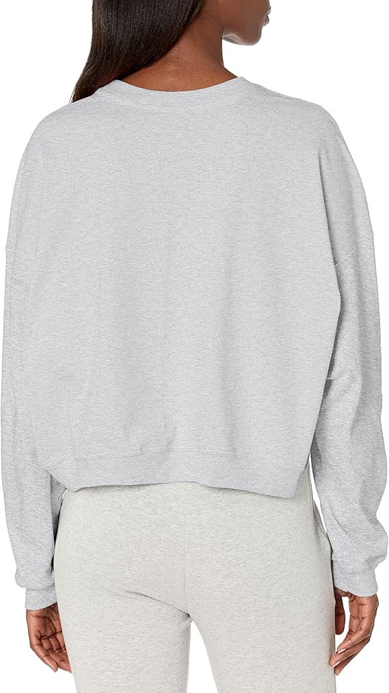 Champion W6189G Women's Midweight Long Sleeve Tee Shirt XX-Large 2XL Oxford Gray