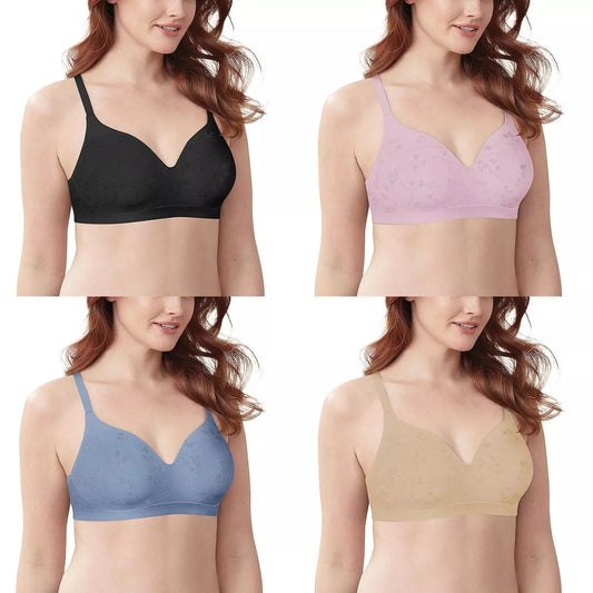 Bali DF3643 Women's Comfort Revolution Floral Jacquard T-Shirt Bra (Pick Size & Color)