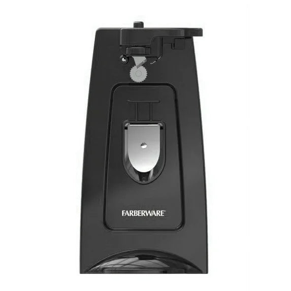 Farberware Electric Can Opener & Knife Sharpener, Bottle Opener with Removable Cutting Lever Black