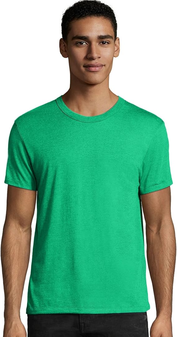 $1 Tee Hanes MO100 Mens Modal Triblend T-Shirt Kelly Green (Pick Size & Pickup Only)