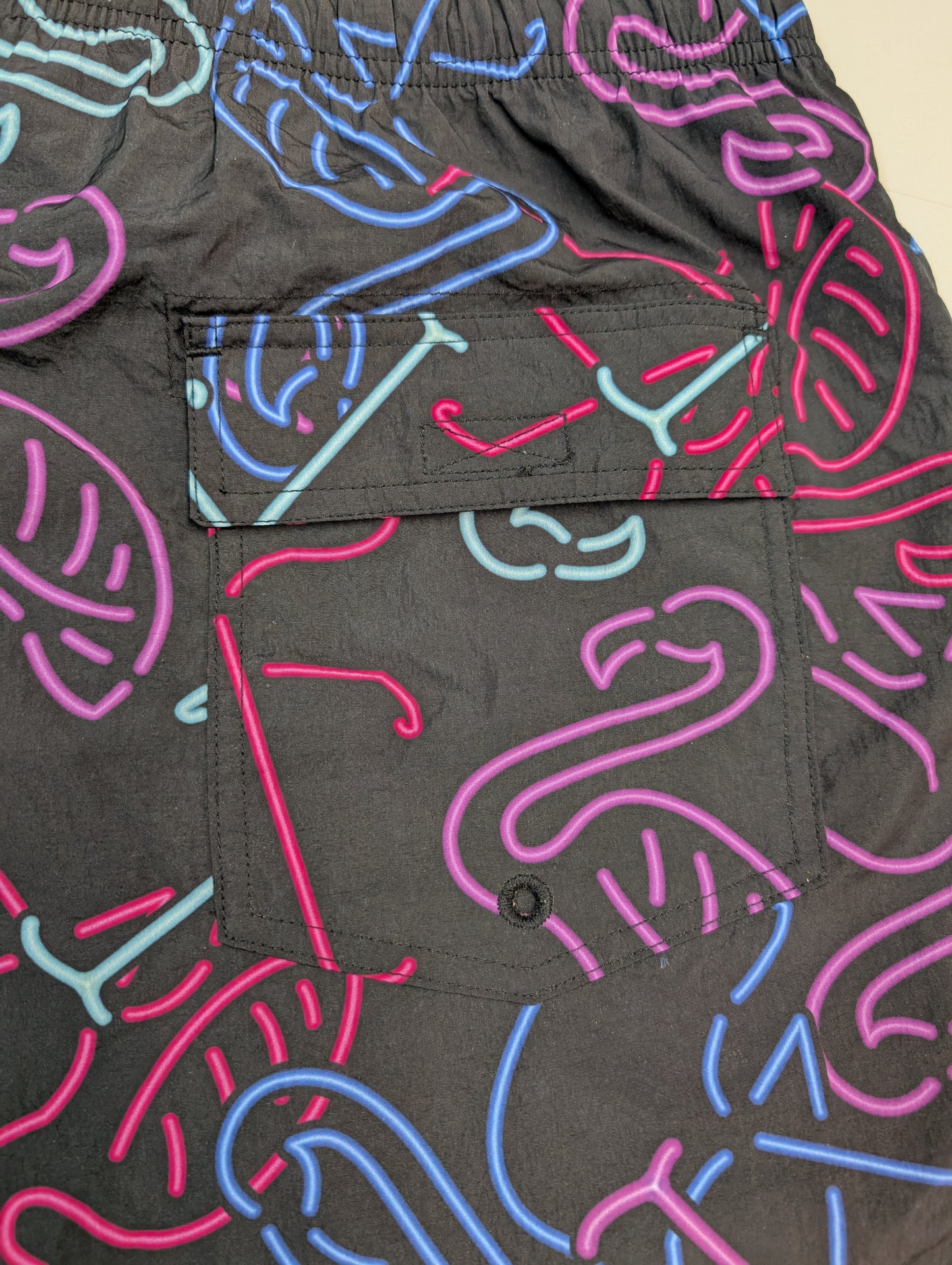 Champion Men's Swim Trunks Side & Back Pockets Flamingo Design (Pick Size)