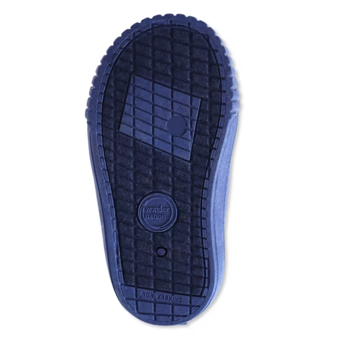 Wonder Nation Boys Two Strap Bump Toe Sneakers Toddler Size 5 Blue Memory Foam