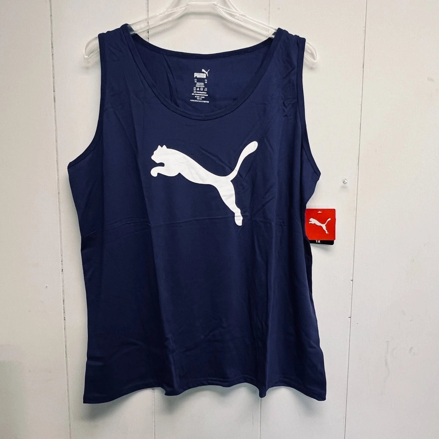 Puma Women's 2-Piece Tank Top & Lounge Short Pajama PJ Sleep Set Navy PLUS SIZES (Pick Size)