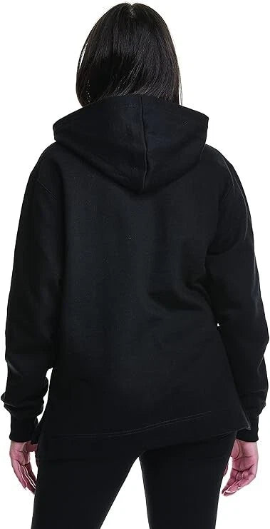 Champion WL9300 Women's Reverse Weave Hoodie Open Bottom Sweatshirt Black (Pick Size)