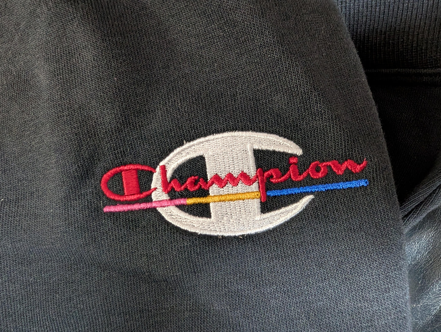Champion W59231 Women's Campus French Terry Quarter Zip Pullover Large Black