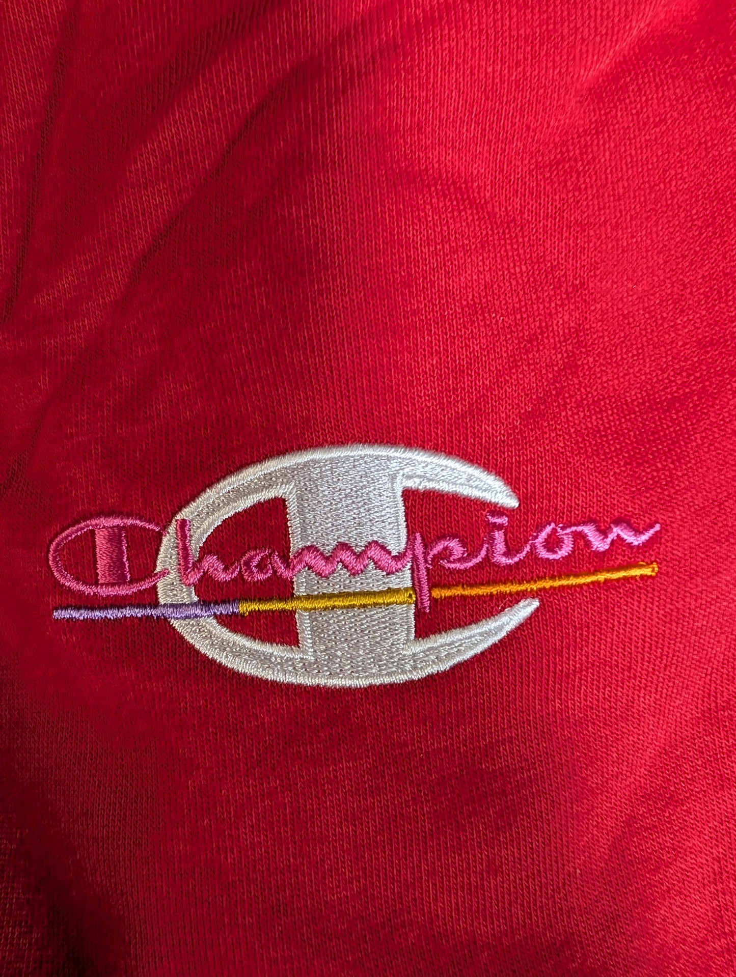 Champion W59231 Women's Campus French Terry Quarter Zip Pullover Medium Red