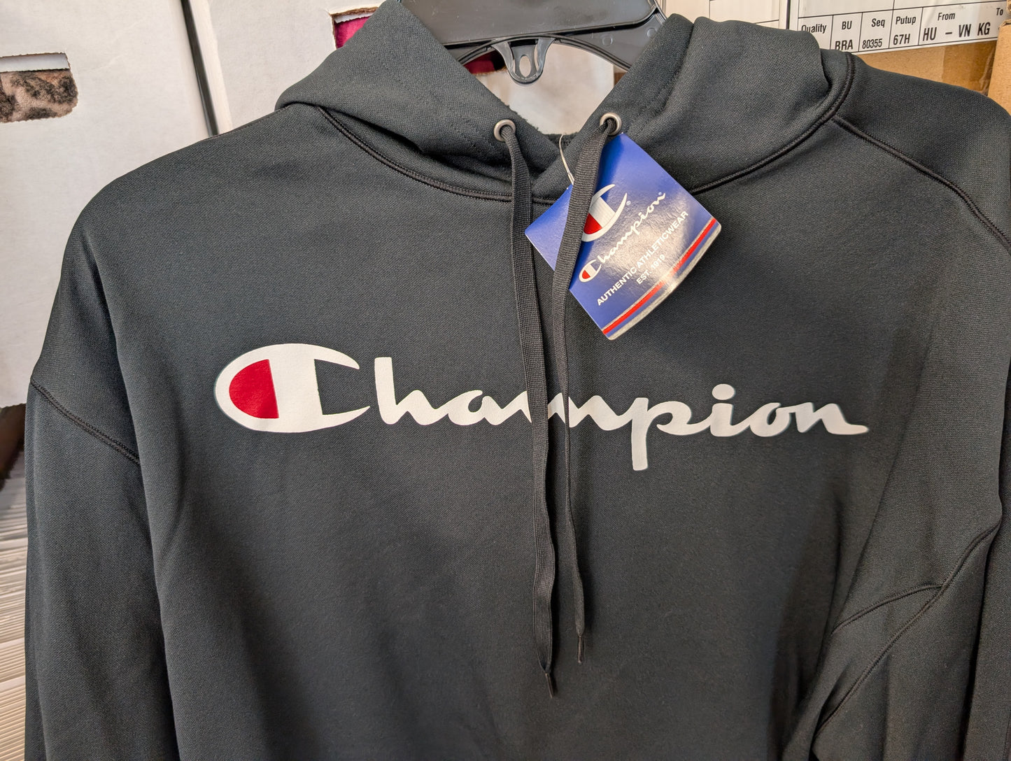 Champion S220 Men's Color Block Sweatshirt Hoodie Black (Pick Size)