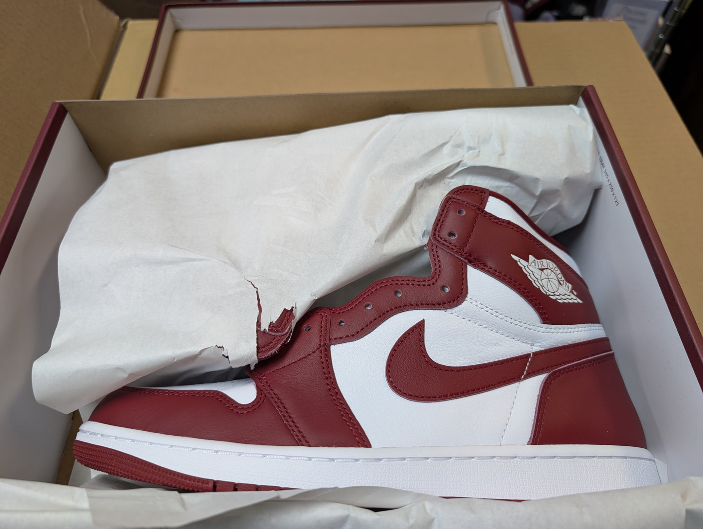NIKE Air Jordan 1 Retro High OG Men's Shoes Artisanal Red (Only Size 12 Left) - HARD TO FIND COLOR!!!