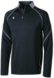 Champion V009 Men's Sprint 1/4 Zip Jacket Black w/ Gray Accents (Pick Size)