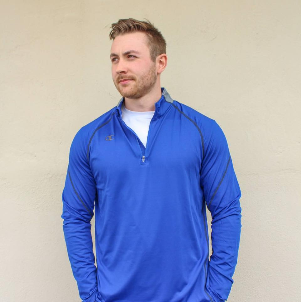 Champion V009 Men's Sprint 1/4 Zip Jacket Royal Blue (ONLY Medium Left)