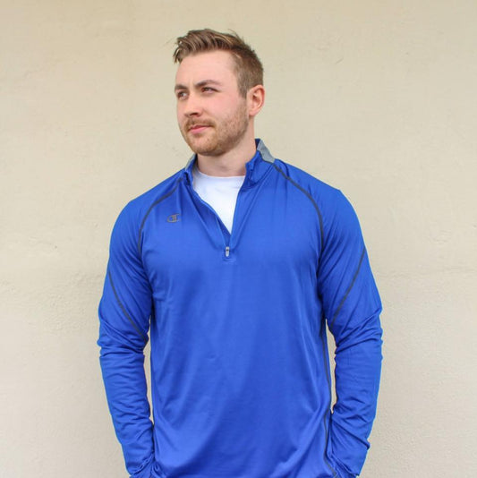 Champion V009 Men's Sprint 1/4 Zip Jacket Royal Blue (ONLY Medium Left)
