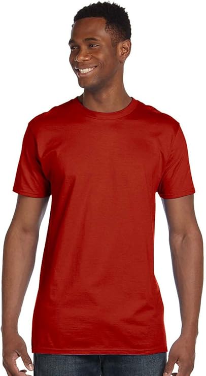 $2 Tee Hanes 4980 Mens Nano T-Shirt Deep Red Size Small (Pickup Only)