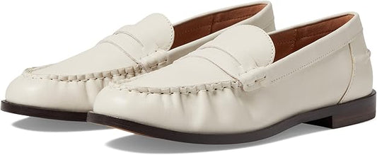 Madewell NJ256 Women's The Nye Penny Loafer In Leather Pale Oyster (Pick Size)