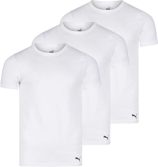 PUMA Men's Big & Tall 3-Pack Classic T-Shirt WHITE (Pick Size)