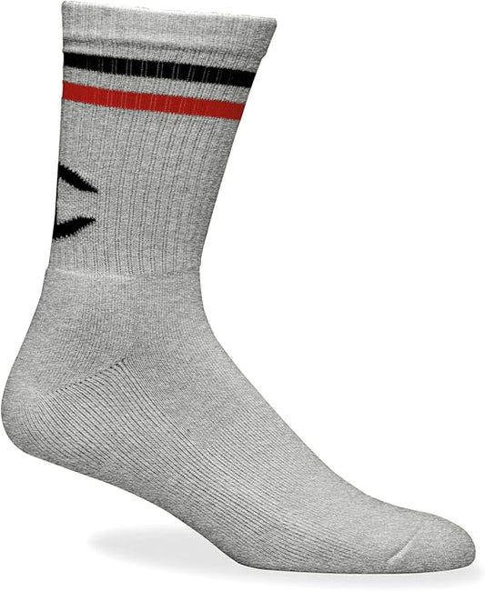 Champion A2227 Men's LIFE Big C Crew Sock Oxford Gray Fits Shoe Sizes 6-12