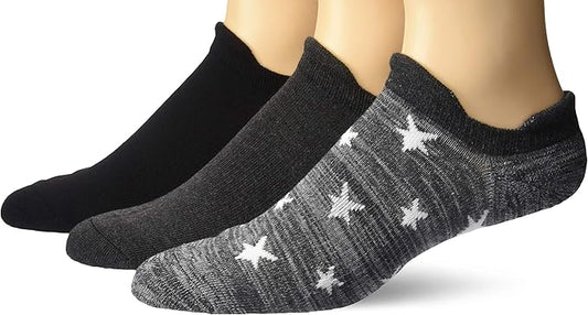 Hanes HT5L3 Men's Heel Shield No Show Socks 3-Pack Fits Shoe Sizes 6-12 (Pick Colors)