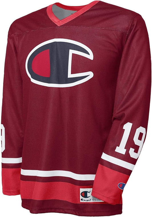 Champion T1073 Men's LIFE Hockey Jersey Sideline Red ONLY X-Large Left