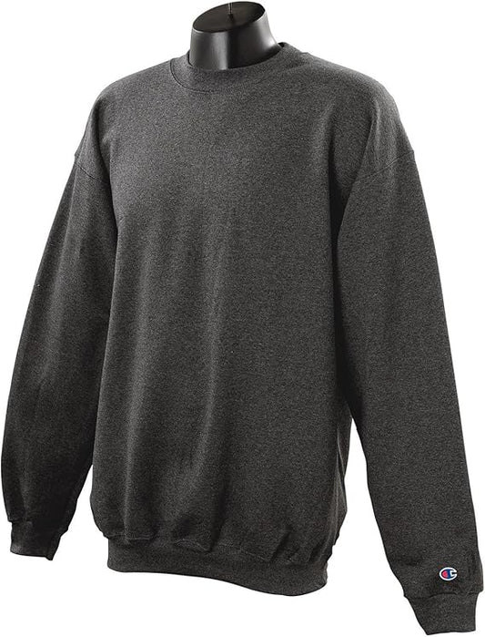 Champion S600 Men's Authentic Eco Fleece Crewneck Sweatshirt Charcoal Heather (Pick Size)