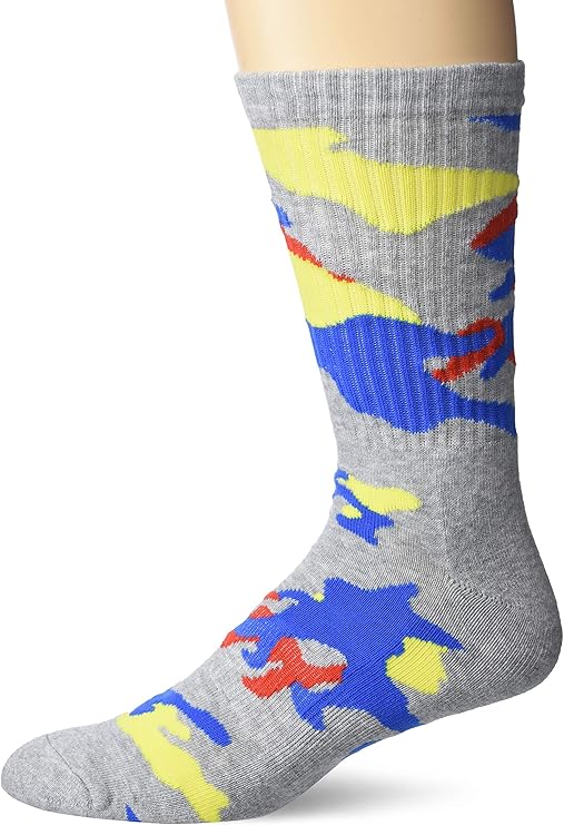 Champion A3347 Men's C-life Camo Crew Socks Fits Shoe Sizes 6-12