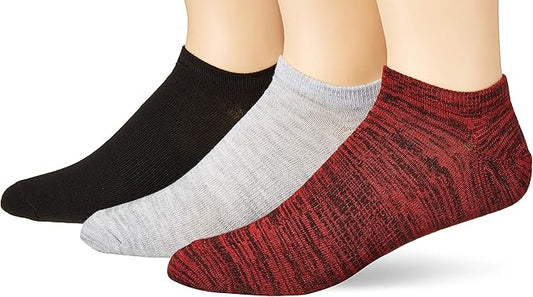Hanes HT6L3 Men's 1901 Heritage Super Low No Show Socks 3-Pack Fits Shoe Sizes 6-12