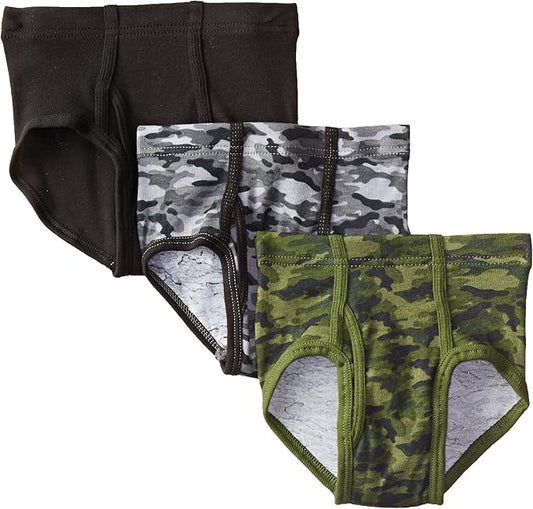 Hanes BU720C Boys 3-Pack Ultimate Comfortsoft Camo Printed Brief (Pick Size)