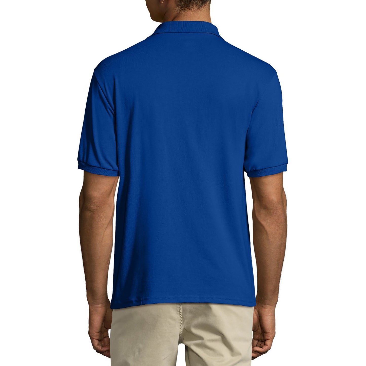 Hanes 0504 Men's Ecosmart Jersey Polo Shirt with Pocket (Only Large & 4X Left)