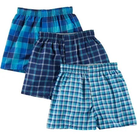 Hanes MC845U Boys Platinum Boxer (Big Kids) 3-Pack Small Size 6-8
