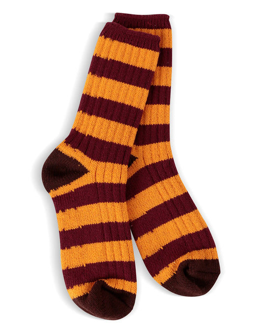 World's Softest MCRACR Mouse Creek Rugby Crew Socks Burgundy (Youth Shoe Sizes: 11-13)