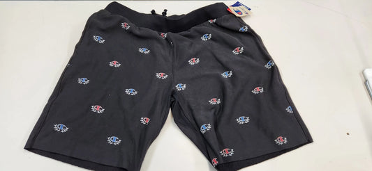 Champion B5286P Men's Reverse Weave Cut-off Shorts Sketch C Print Black - ONLY 2XL LEFT!