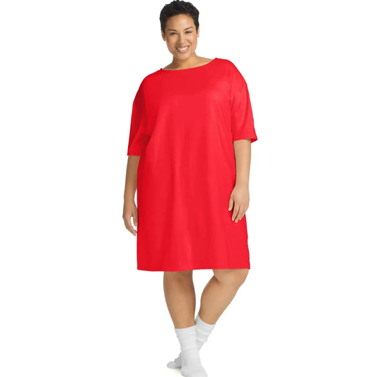 JMS Knit Studios 29323 Women's Plus Size Cotton Wear Around Sleep Shirt (Select Size & Color)