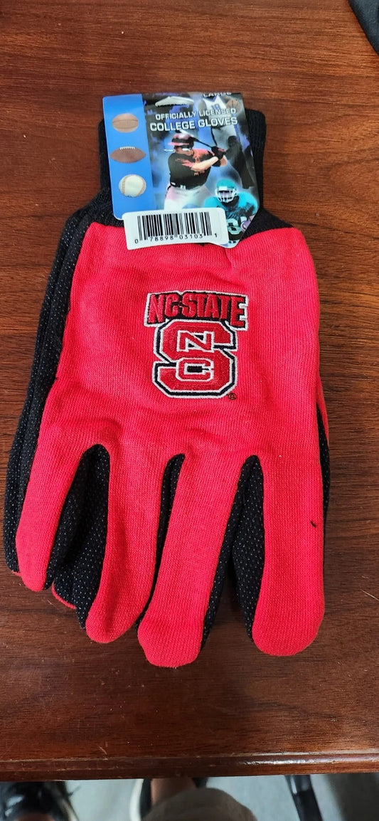 NC State Wolfpack NCAA licensed Utility Work Sports Gloves Large