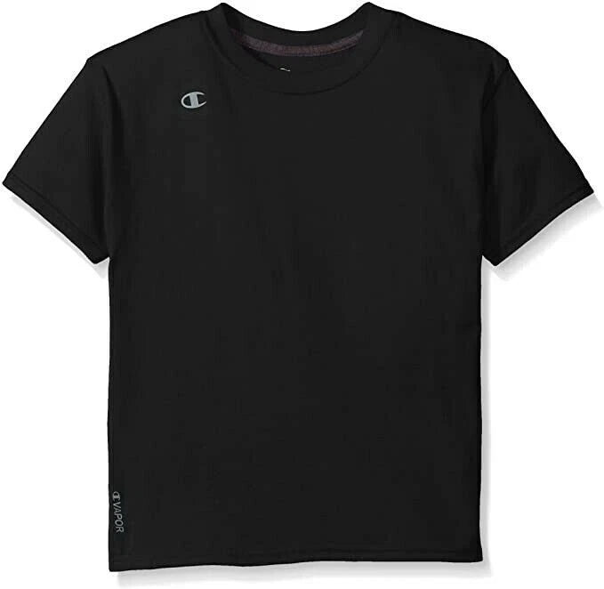 $3 Champion T385 Boys Boys Double Dry Cotton Short Sleeve Tee with UV Protection (Select Size & Color)